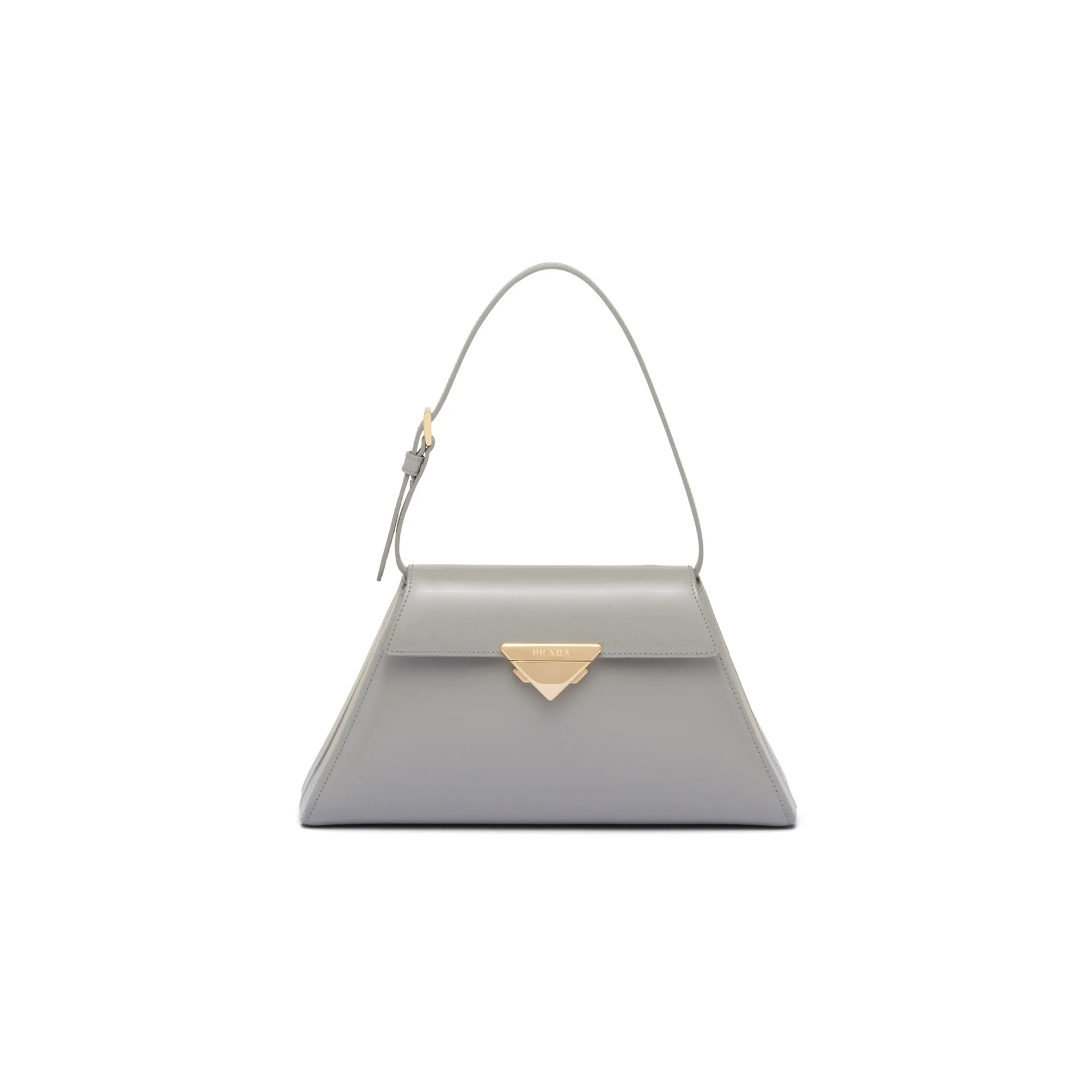 PRADA BRUSHED LEATHER SHOULDER BAG 1BD342 (34*19*8cm)